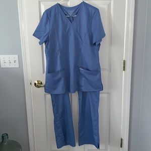 Pair light blue scrubs, NWOT